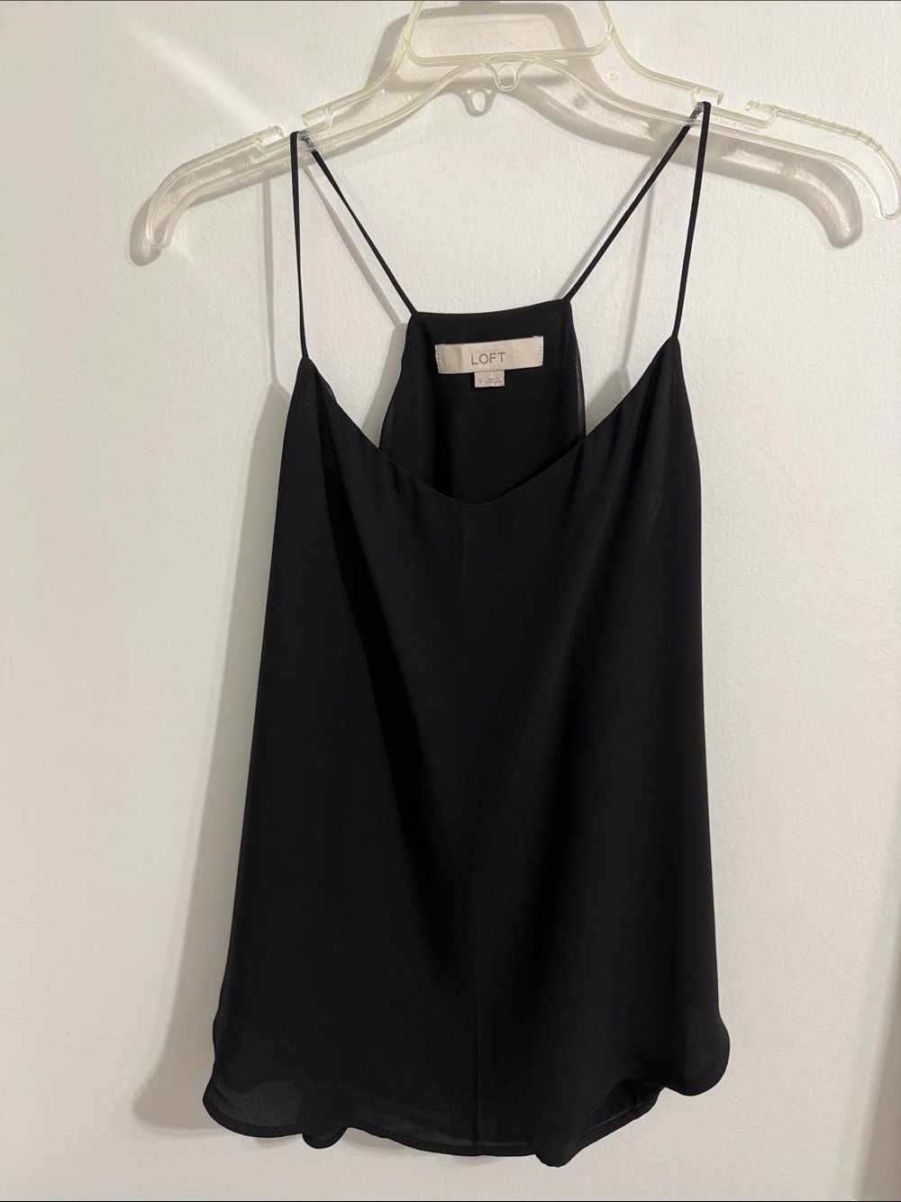 LOFT Black Spaghetti-Strap Cami